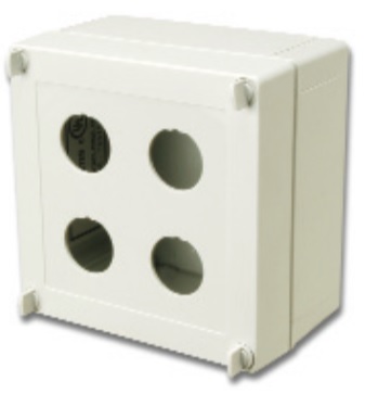 Индустриальная коробка на 4 модуля, защита IP66