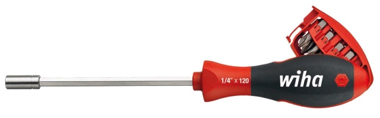 Ручка-держатель битов 1/4", магнитная, 8 in 1 (Schlitz, PH,PZ,Torx), блистерная упаковка
