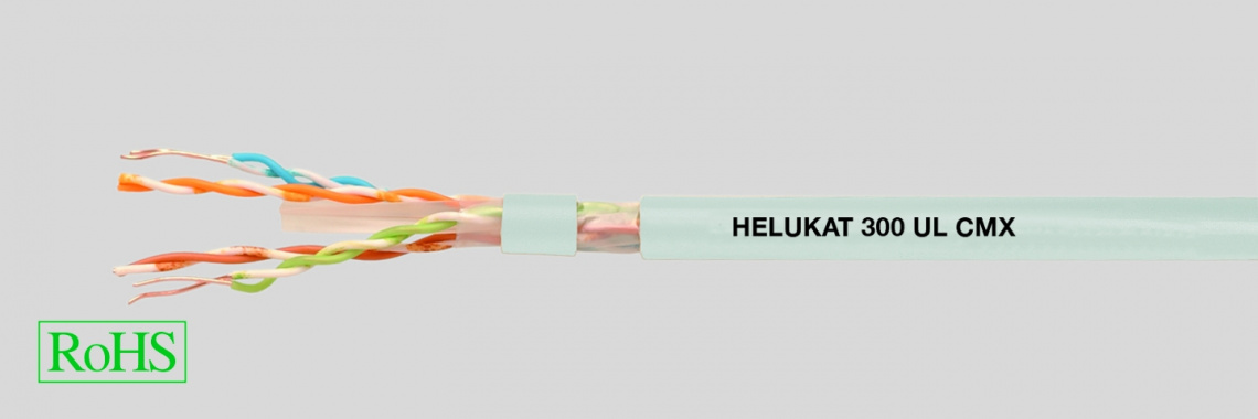 Кабель HELUKAT 300 U/UTP UL. cat 6. PVC